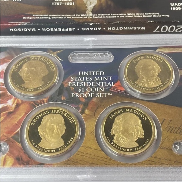 2007 United States Mint Presidential $1 Coin Proof Set - Picture 2 of 7